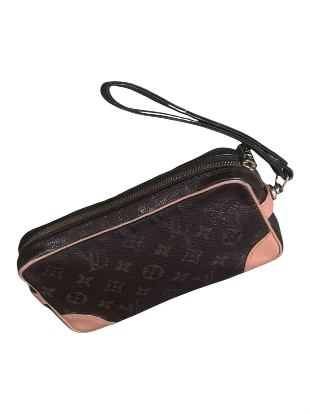 Louis Vuitton Pochette Marly Bandoulier LV Monogram Canvas Wristlet Clutch 1991